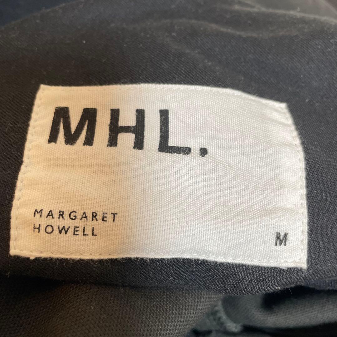 MHL mhl メンズ パンツ ブラック 黒 ベルト付き カジュアルパンツ