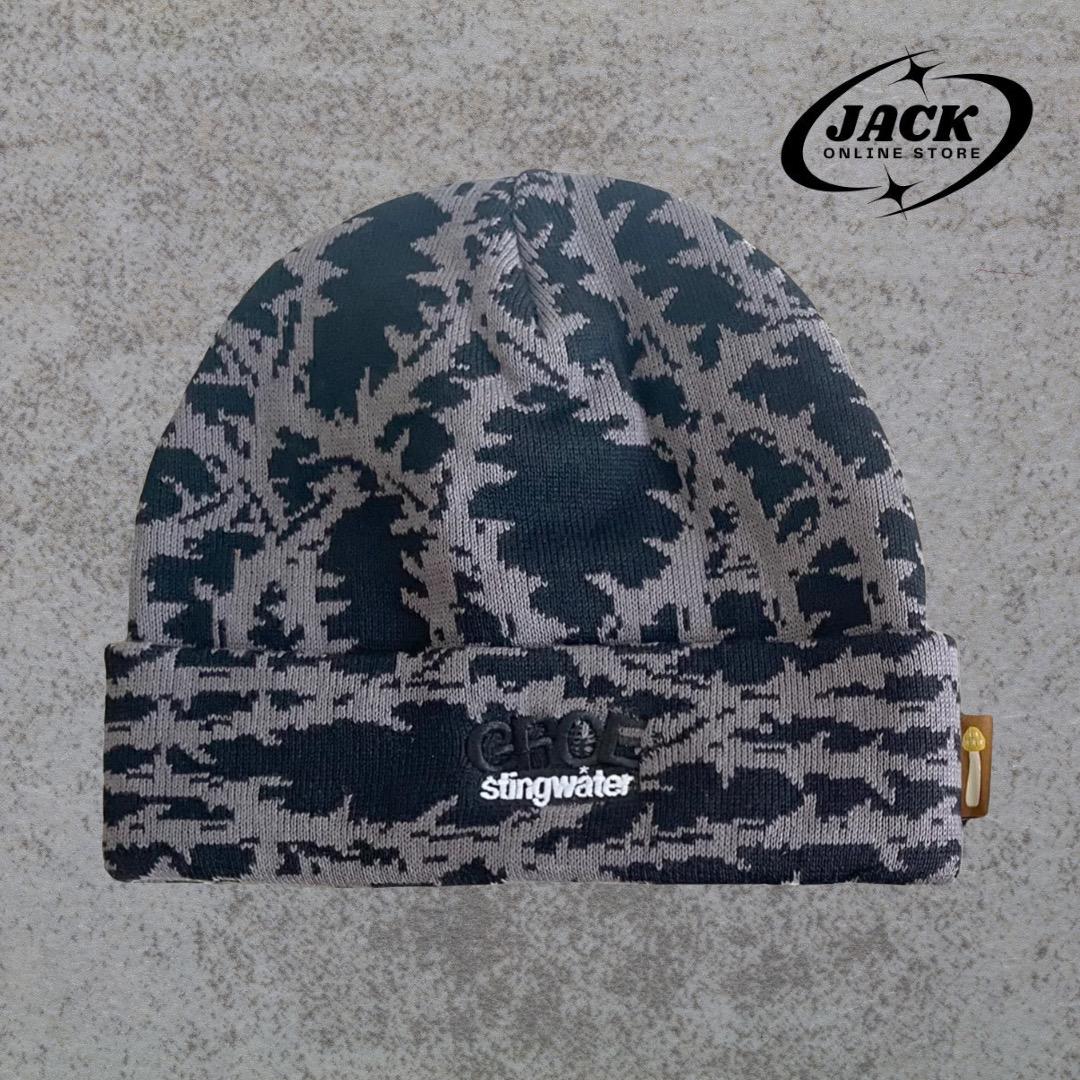 帽子 STINGWATER THOM BEANIE / BLACK/GRAY