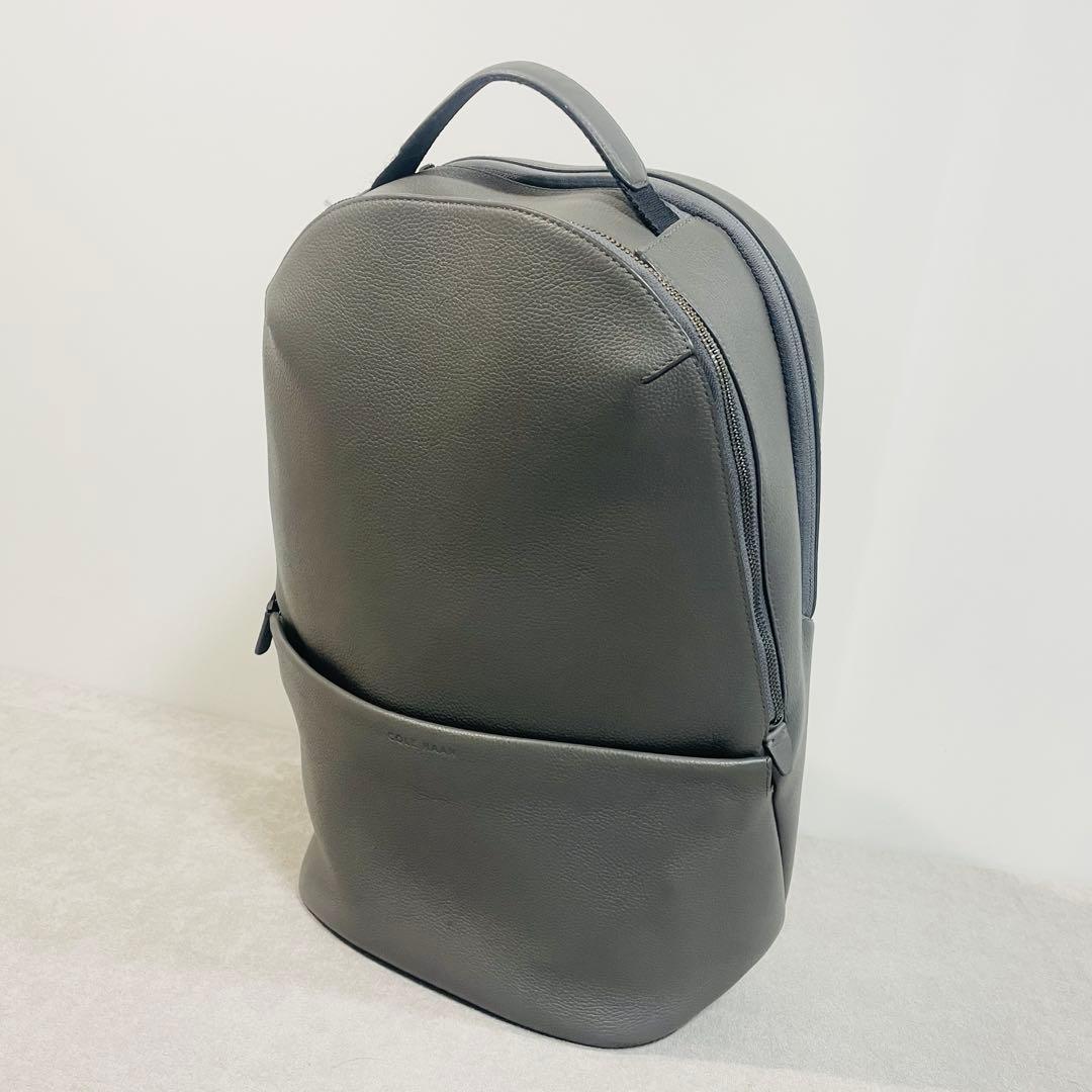 【美品!】COLE HAAN トライボロ バックパック グレー レザー