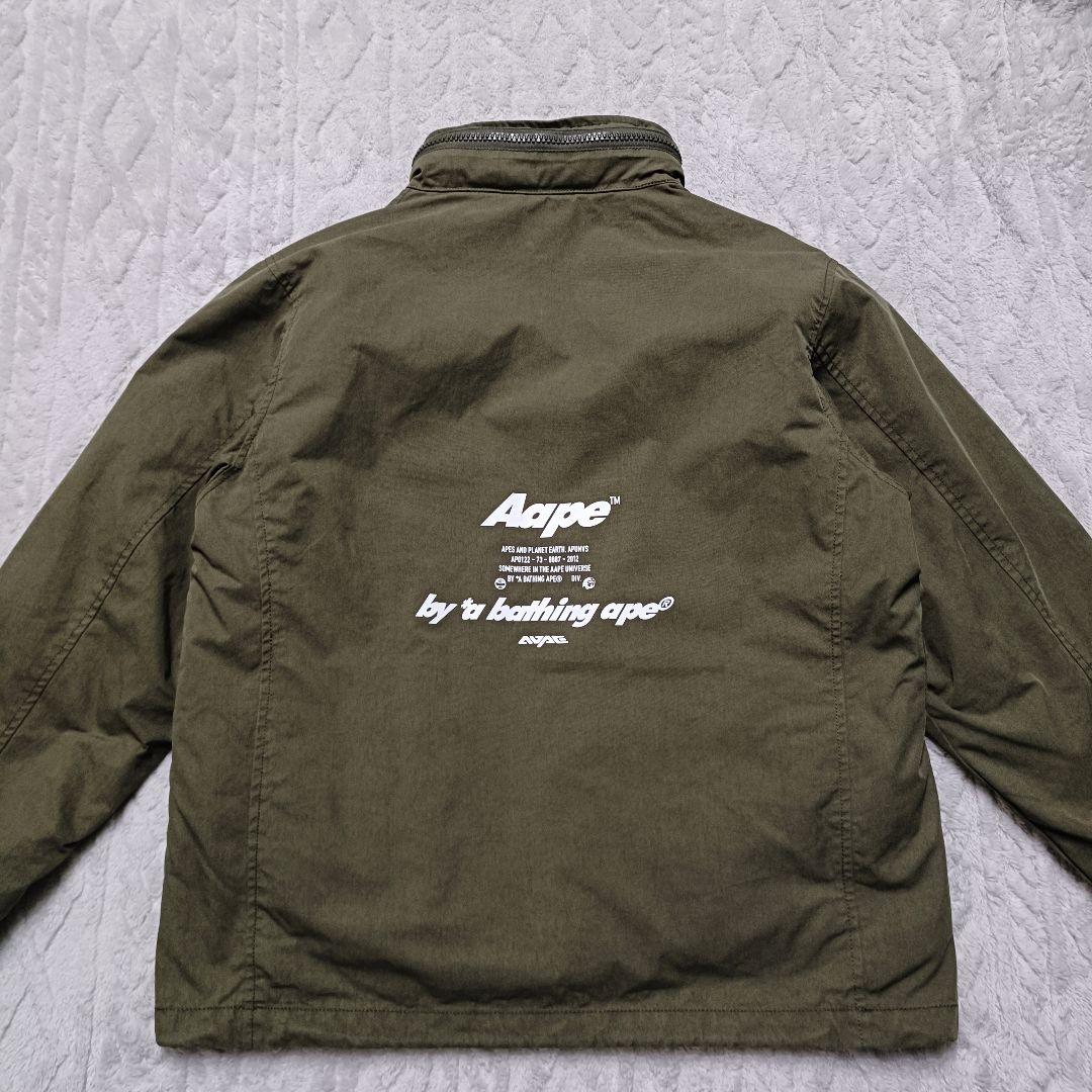 AAPE アベイシングエイプ 3WAY ミリタリージャケット カーキ S