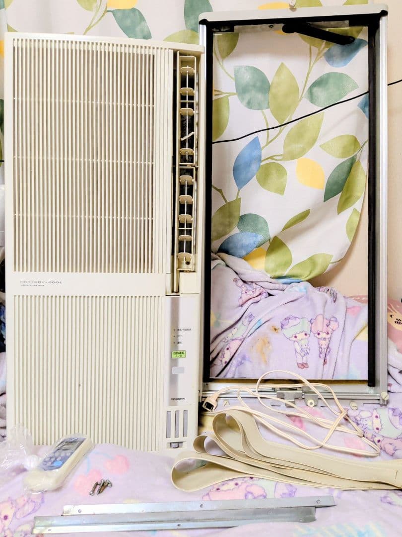 工事不要(^o^)値下げ交渉歓迎CORONA 窓用エアコン 送料込み(^o^)