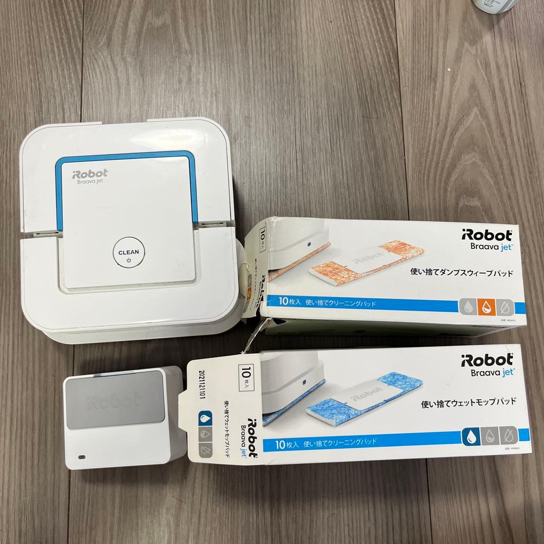 iRobot Brava jet 240 ロボット掃除機 クリーニングパッド付き