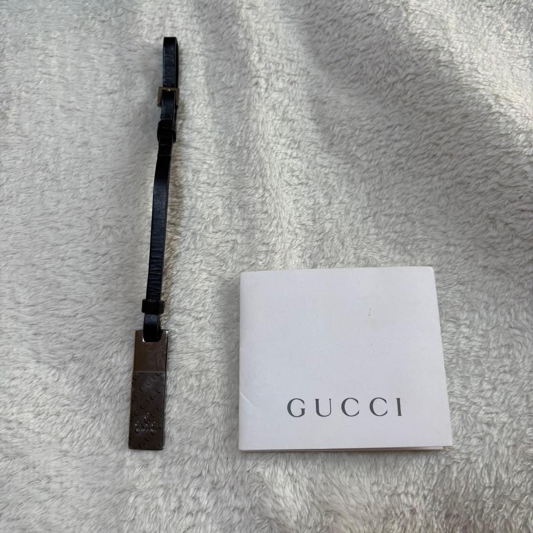 GUCCI グッチ レザー ビジネスバッグ ハンドバッグ ブラック 黒 本革