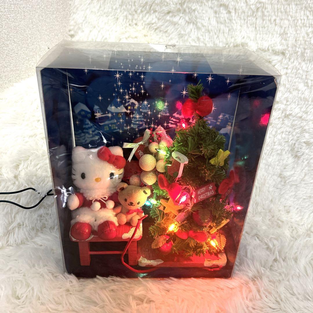 激レア サンリオ　ハローキティ　ジオラマライトマスコット　クリスマス
