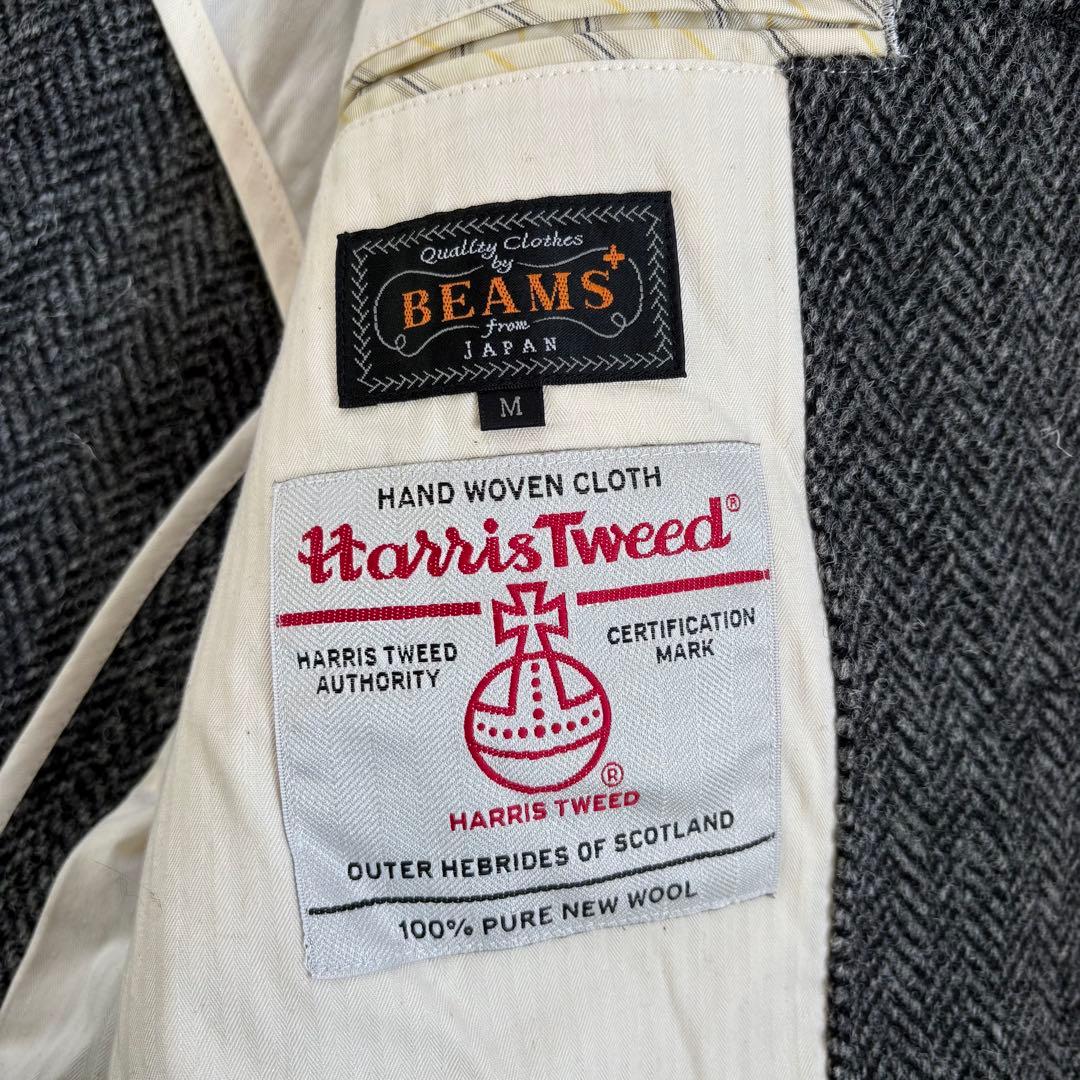 BEAMS PLUS ハリスツイードヘリンボーンテーラードジャケット