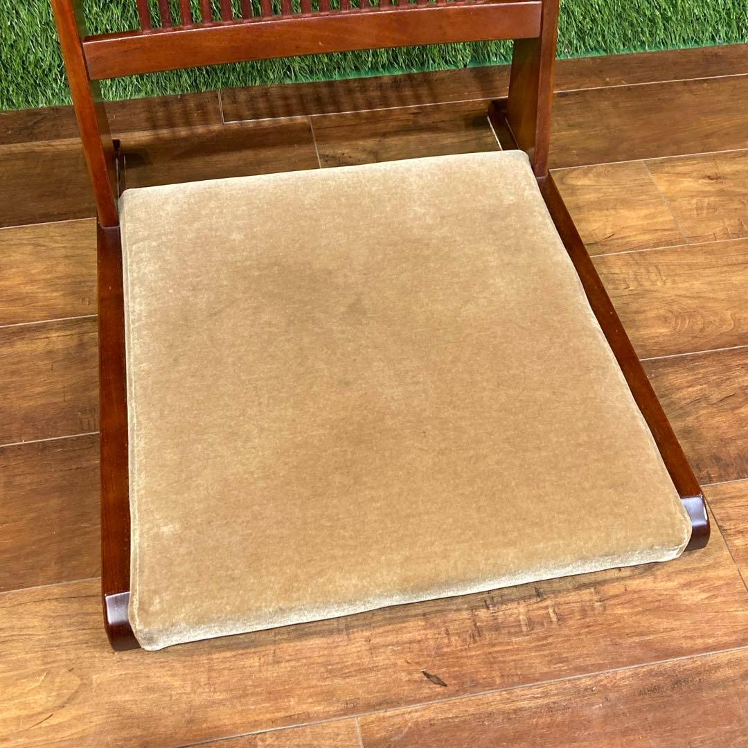 美品 カリモク 座椅子 木製 karimoku 家具 和室 高級 イス
