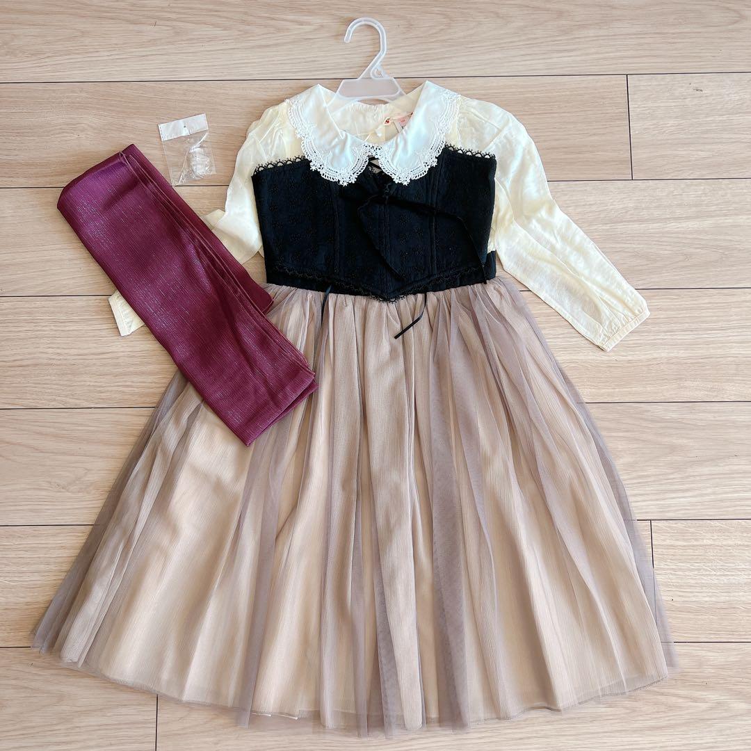 Dハロ　眠れる森の美女 オーロラ姫　ドレス　130サイズ　新品未使用