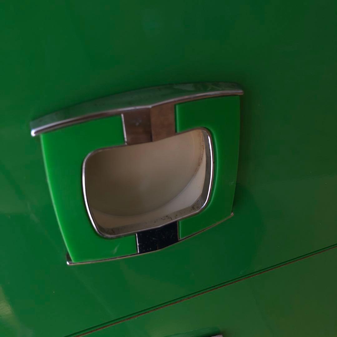 緑色 5段引き出し チェスト