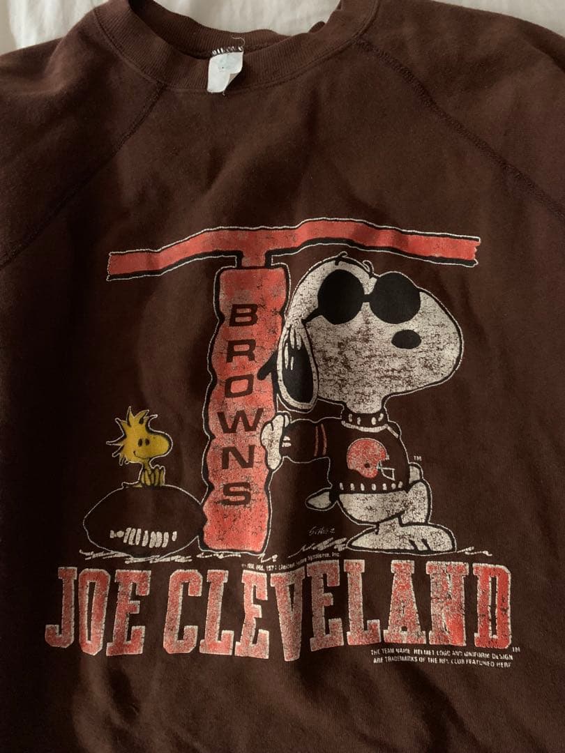 SNOOPY VINTAGE ARTEX スエット 70s 茶 XL