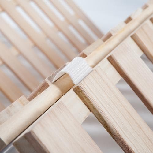 すのこベッド 折りたたみ 天然桐 四つ折り ベッドフレーム 木製 ダブル 4折桐