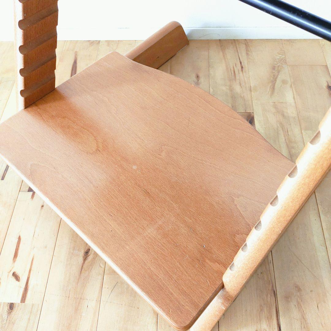 【美品】STOKKE トリップトラップ ナチュラル シリアル3 木製バー付き