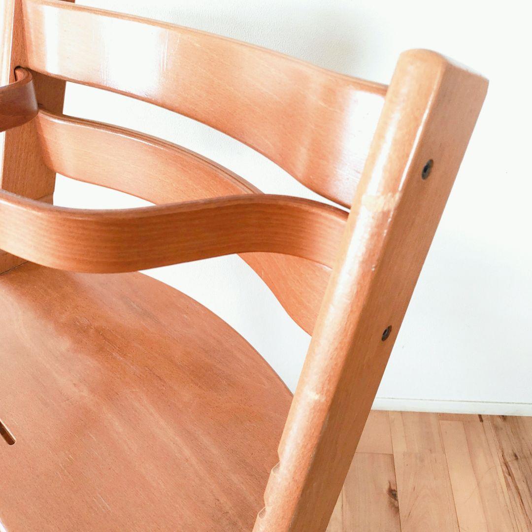 【美品】STOKKE トリップトラップ ナチュラル シリアル3 木製バー付き
