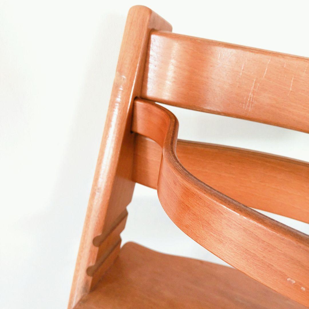 【美品】STOKKE トリップトラップ ナチュラル シリアル3 木製バー付き