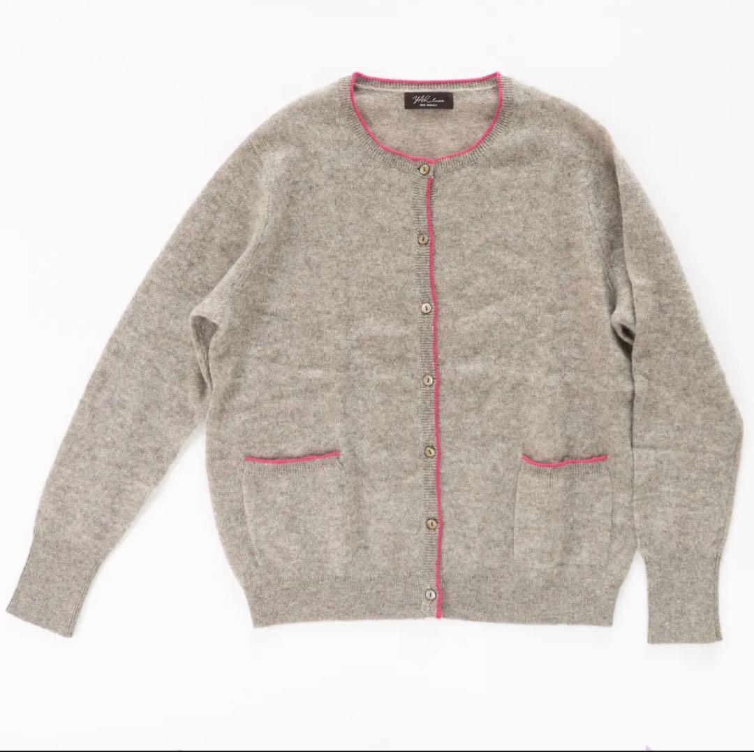 【未使用】ヤク100% カーディガン