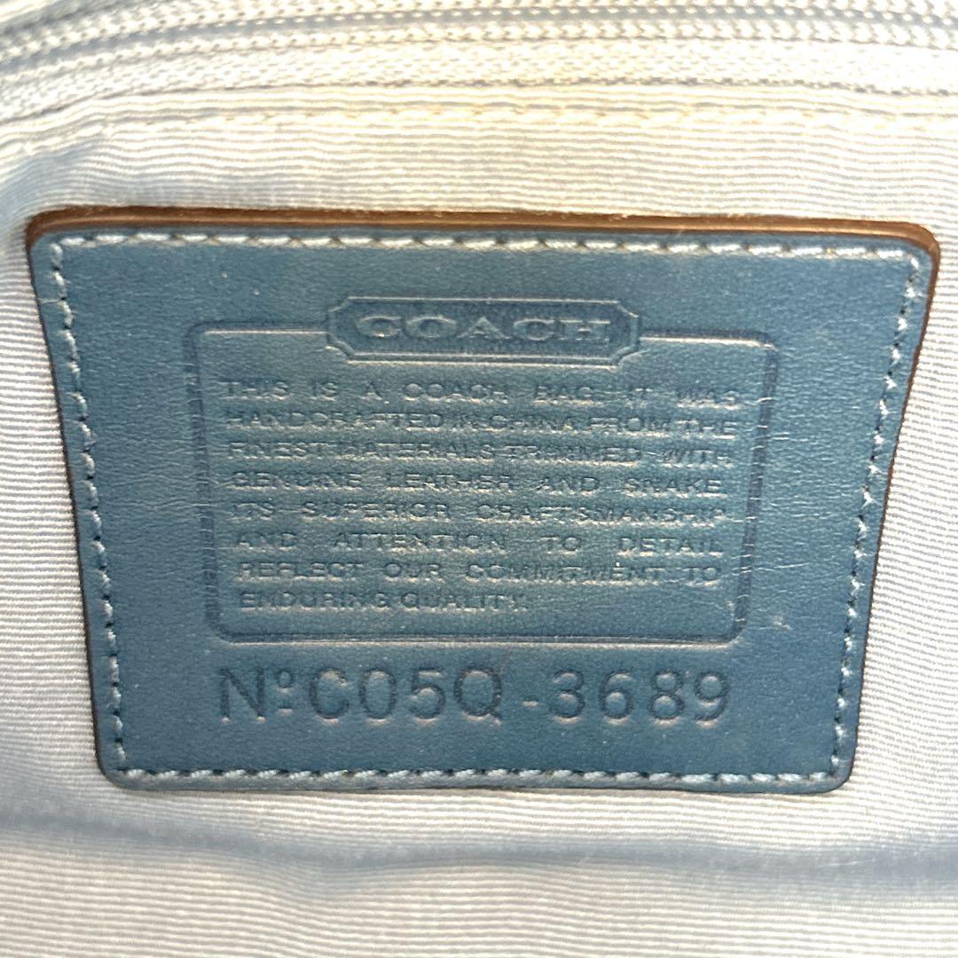 バッグ COACH Soho Patchwork Python Shoulder Bag