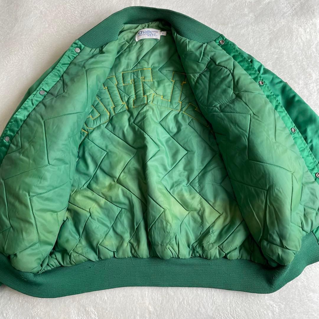 NBA 希少80s セルティックス スタジャン XL相当 スタジアムジャンパー