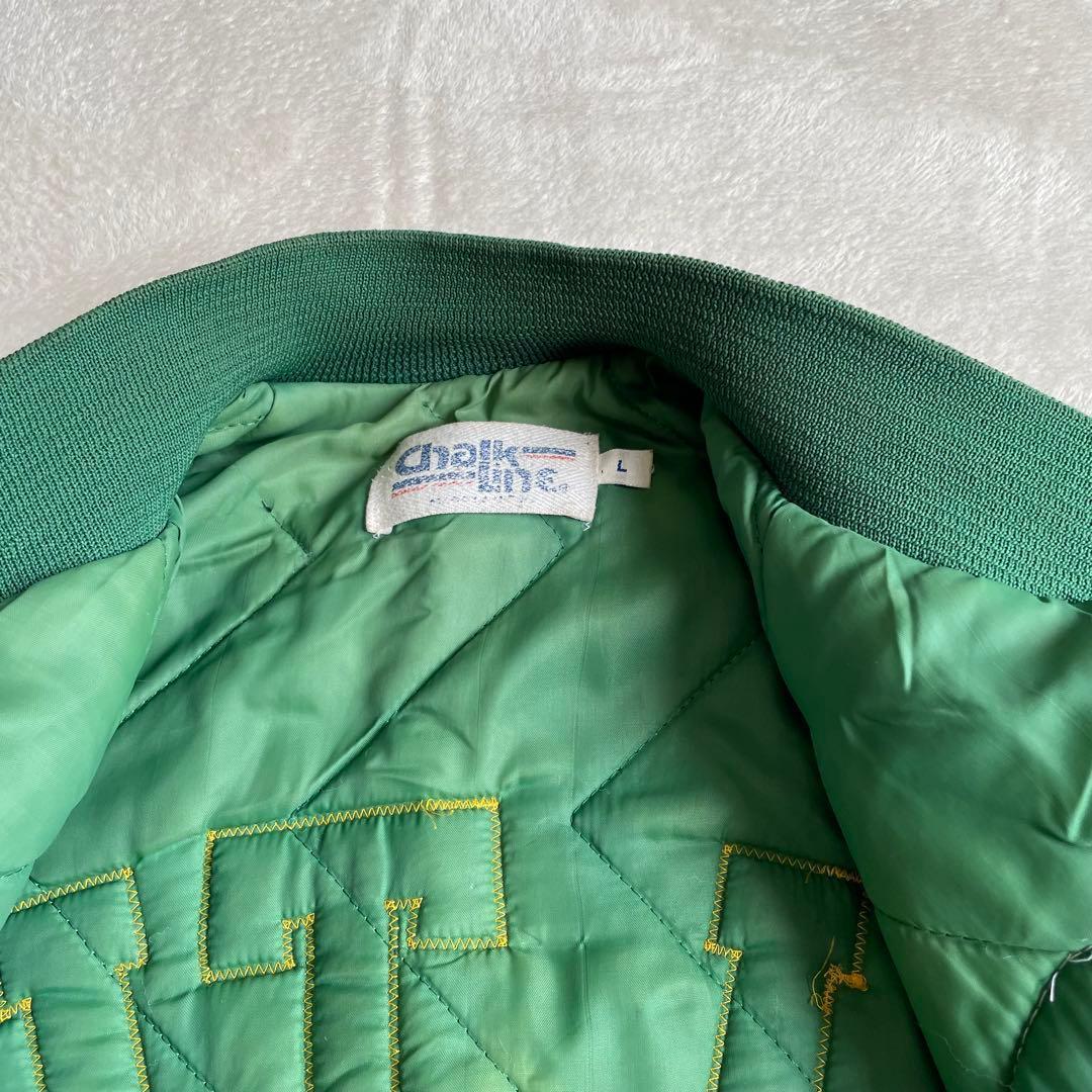 NBA 希少80s セルティックス スタジャン XL相当 スタジアムジャンパー