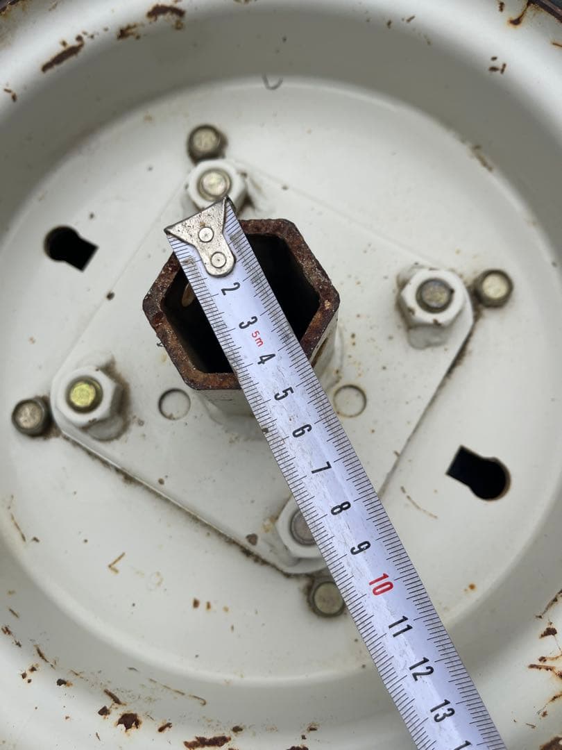 管理機用 タイヤ 2本セット 六角軸 耕運機ホイール付き パーツ 部品 中古