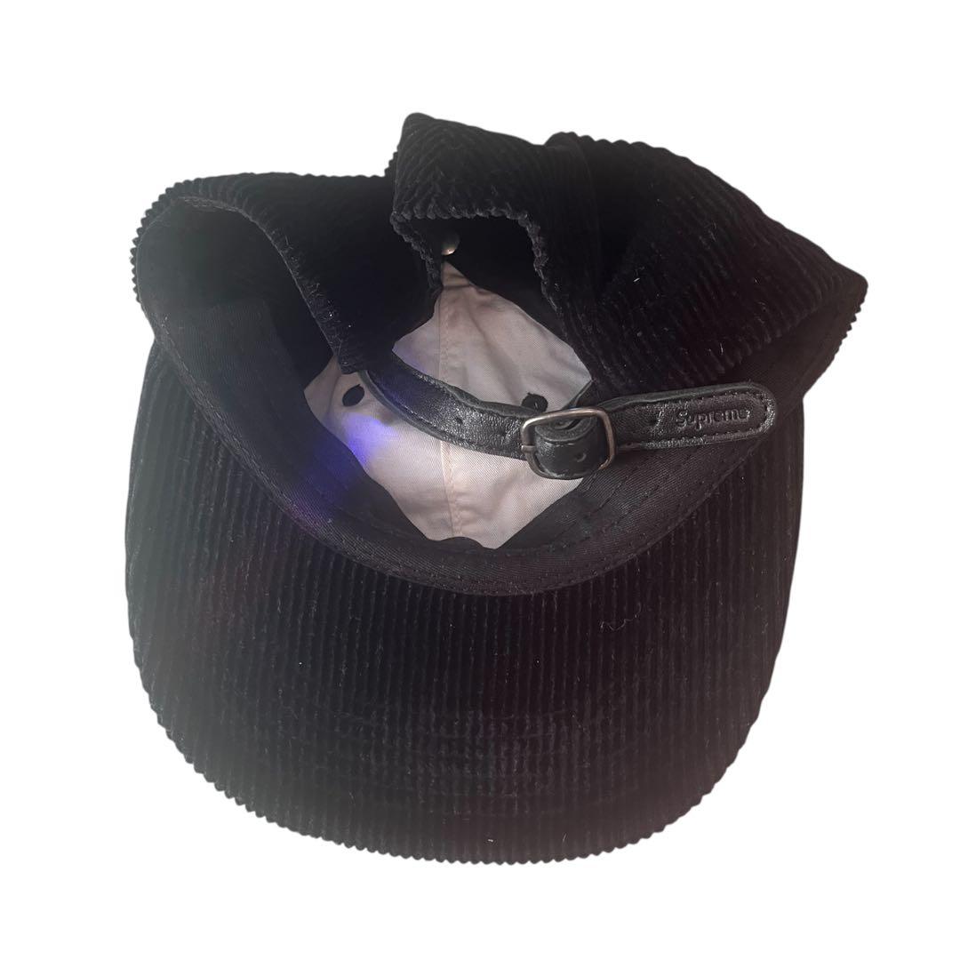 supreme コーデュロイキャップ 黒　在原みゆ紀