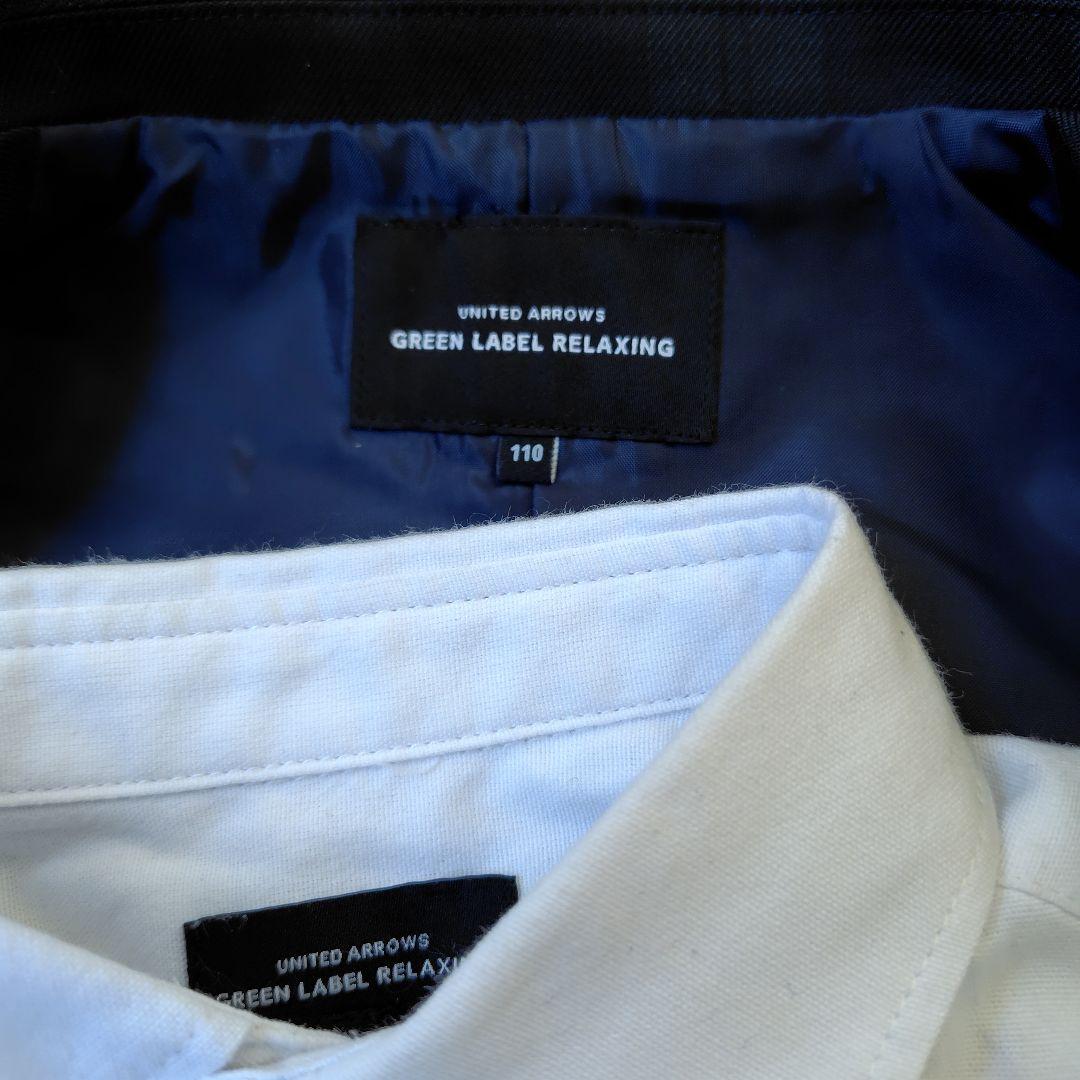 【美品】グリーンレーベルリラクシング キッズ フォーマル 110 卒服