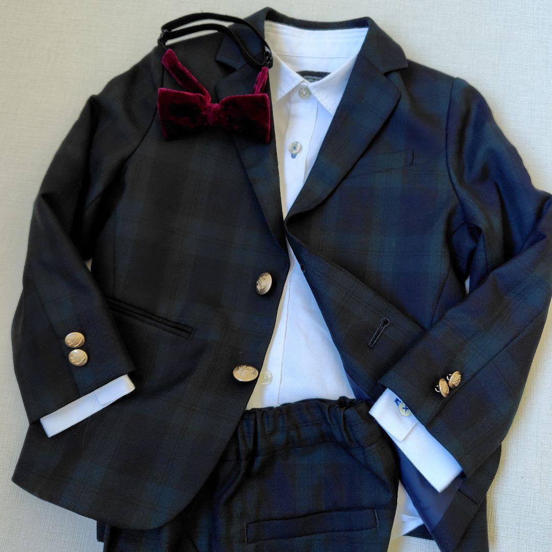 【美品】グリーンレーベルリラクシング キッズ フォーマル 110 卒服