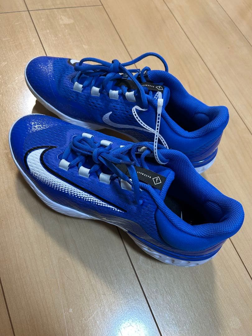 ナイキ　野球 スパイク アルファハラチエリート　青