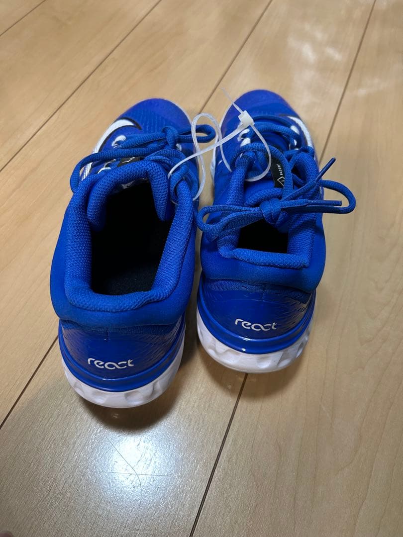 ナイキ　野球 スパイク アルファハラチエリート　青