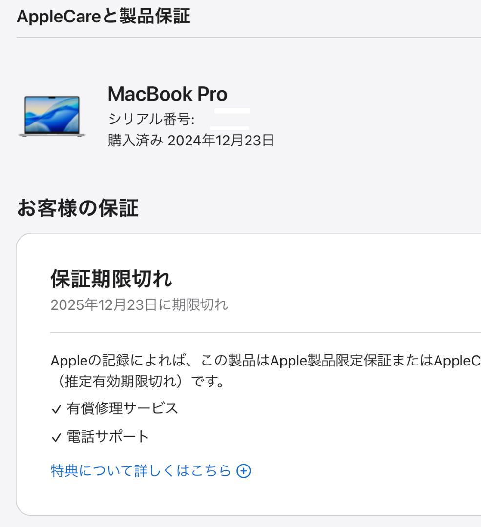 超美品 MacBookPro(M4) 16GB 512GB