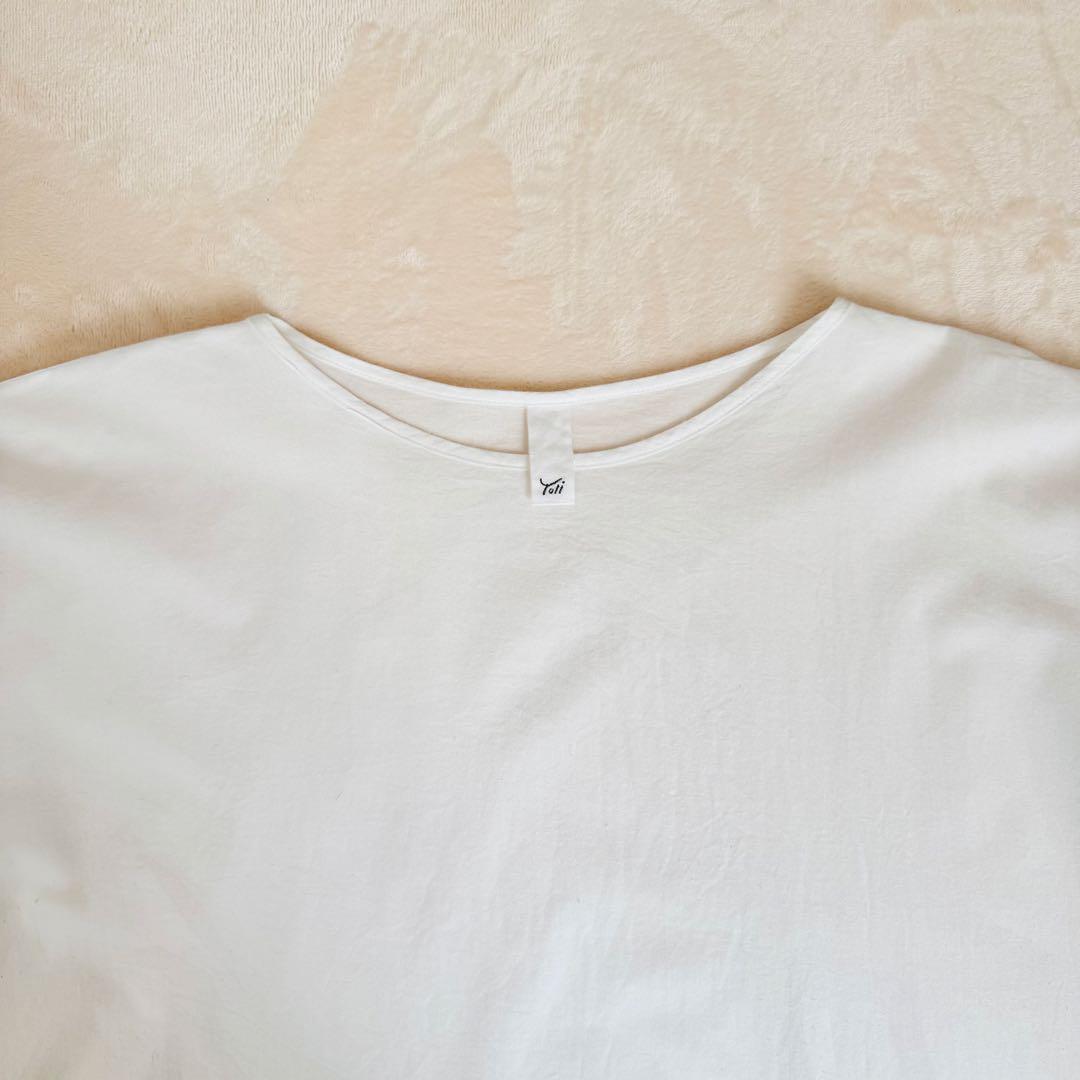 【美品】yoli simple wide blouse ブラウス ホワイト