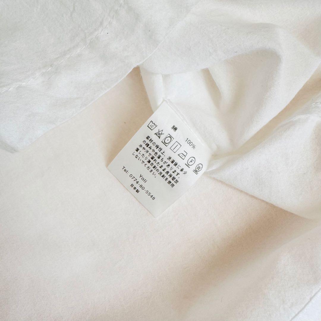 【美品】yoli simple wide blouse ブラウス ホワイト