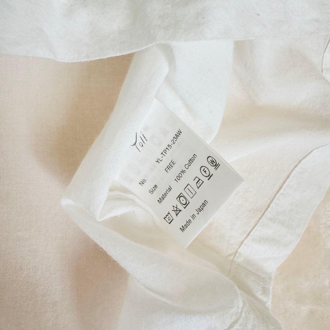 【美品】yoli simple wide blouse ブラウス ホワイト