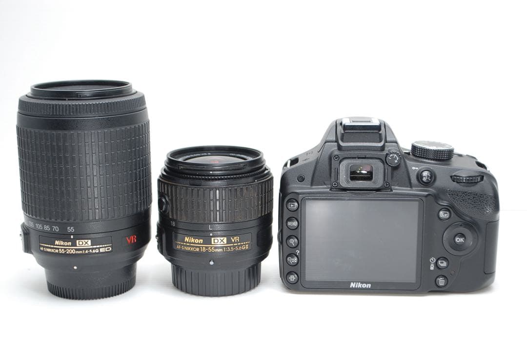 ✨Nikon D3200✨ダブルレンズセット 手ぶれ補正付き 初心者安心機種