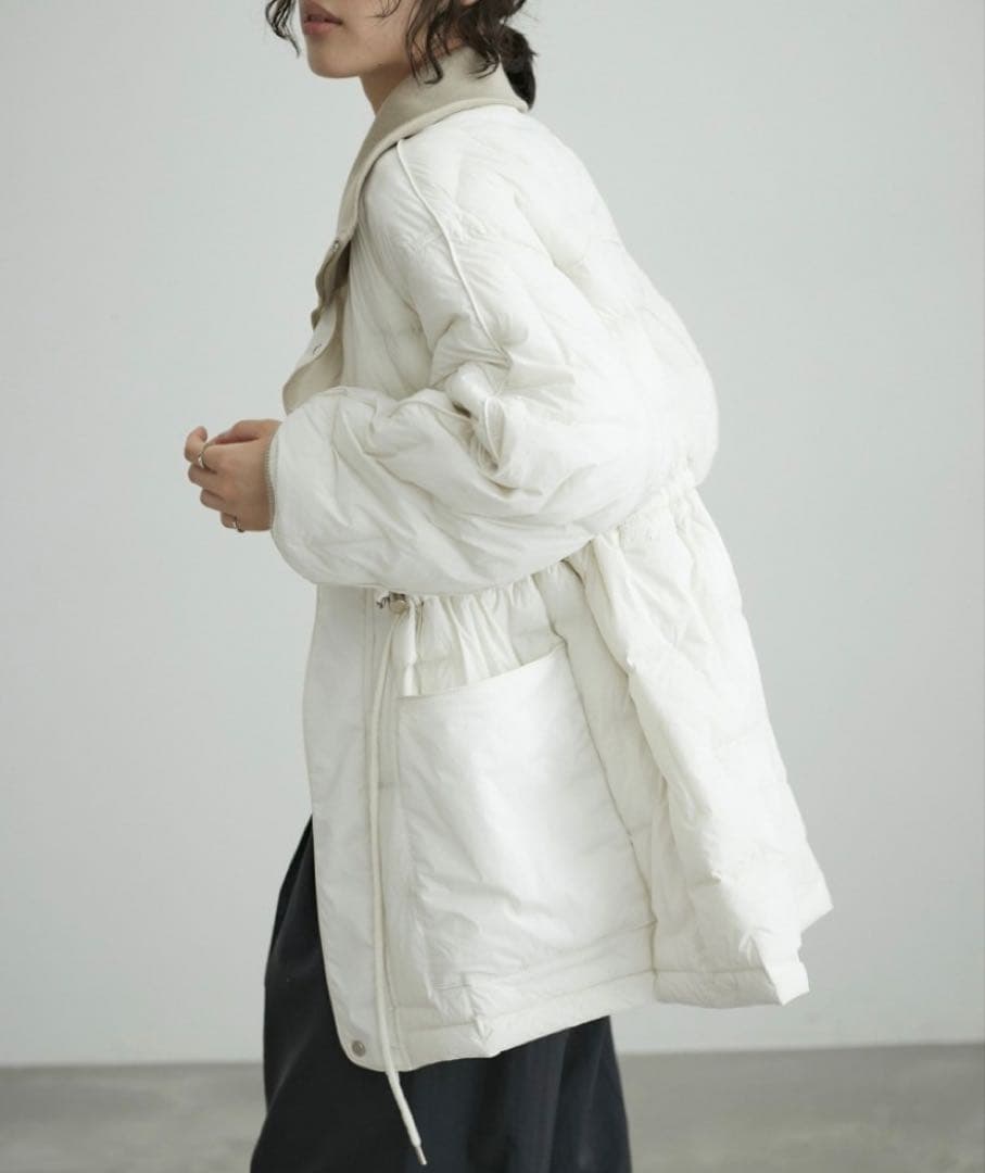 アダムエロペ ドロストキルティングブルゾン キナリ