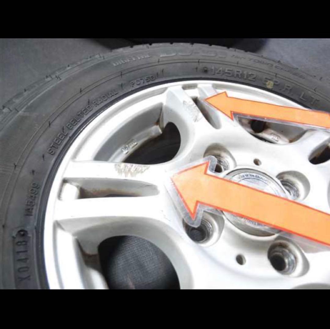 Weds Joker 12inchアルミホイール＆145R12・4本セット