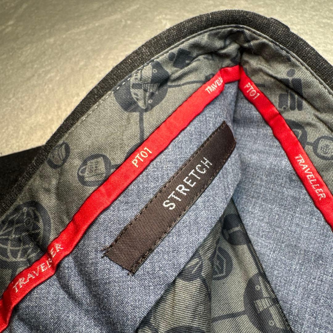 19 極美品　PT01 ピーティーゼロウーノ　スラックス　46 グレー