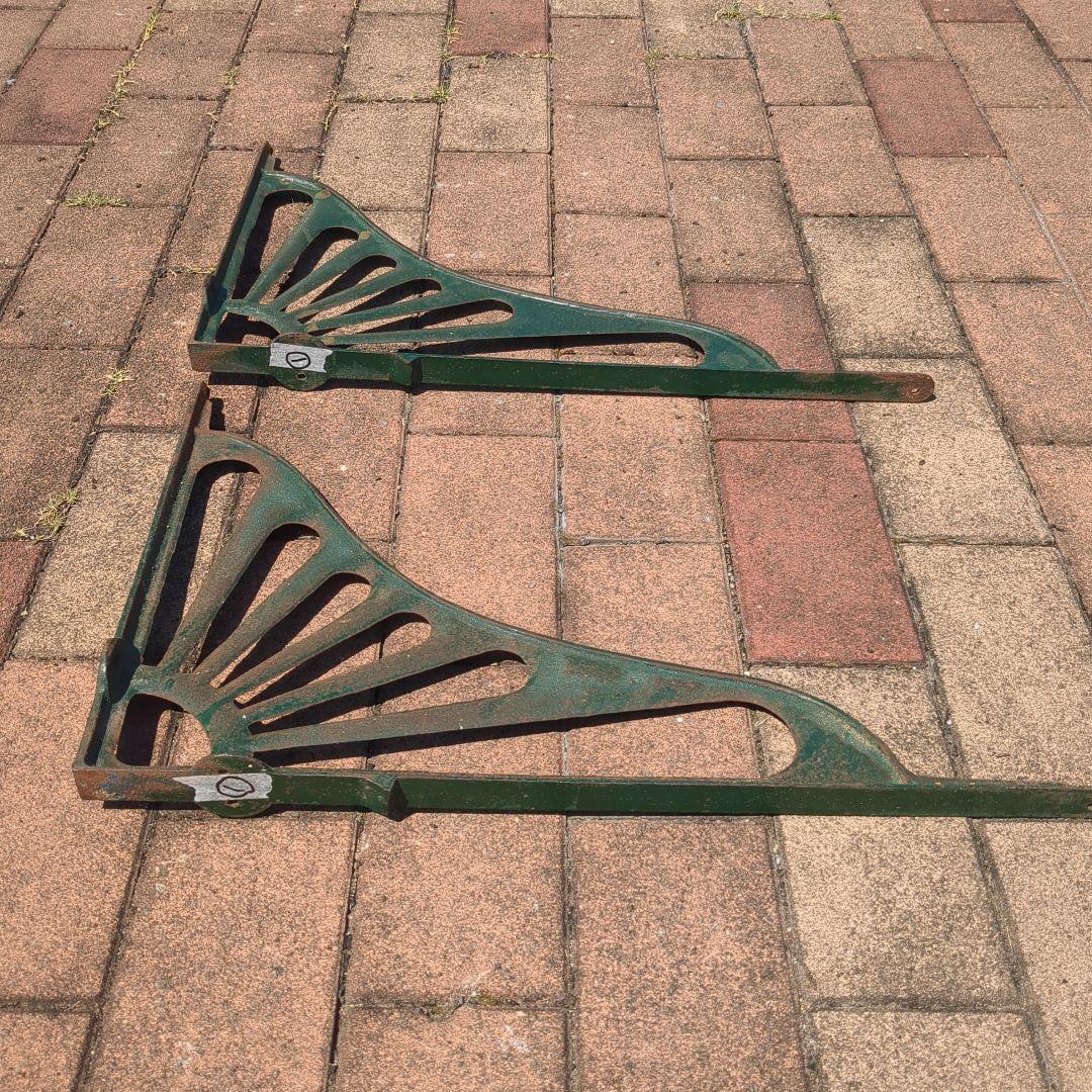 大正浪漫　ロマン　レトロ　アンティーク　棚受　軒受け　２個一対✕２ 合計４本