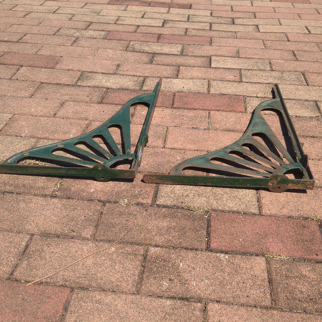 大正浪漫　ロマン　レトロ　アンティーク　棚受　軒受け　２個一対✕２ 合計４本