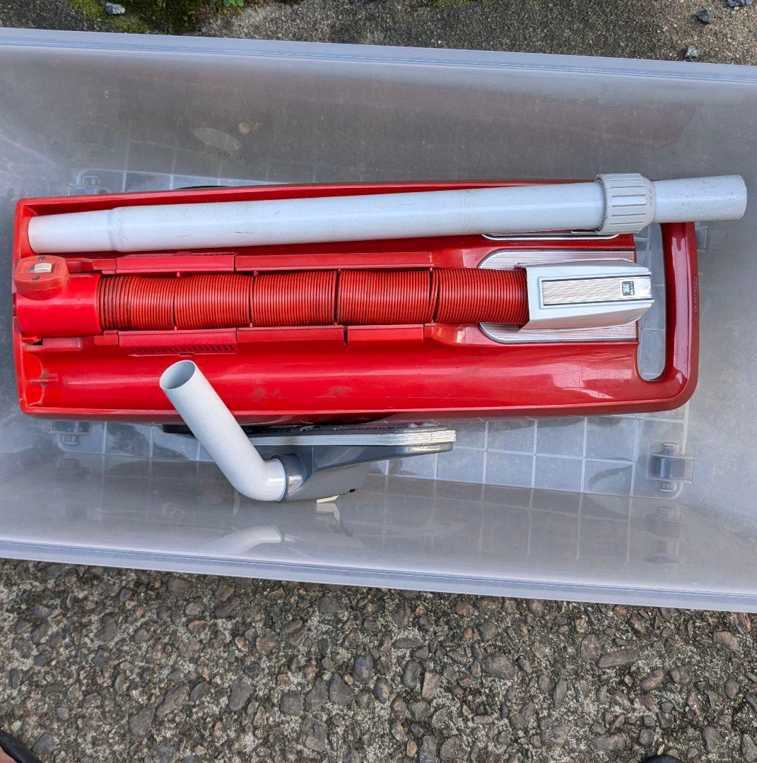 掃除機 アンティークキャニスター昭和レトロ掃除機 東芝クリーナーVC-62EA