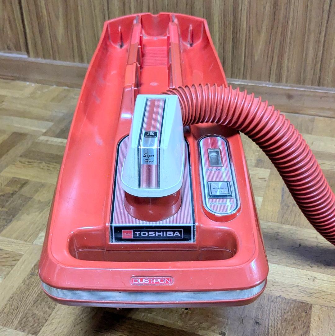 掃除機 アンティークキャニスター昭和レトロ掃除機 東芝クリーナーVC-62EA