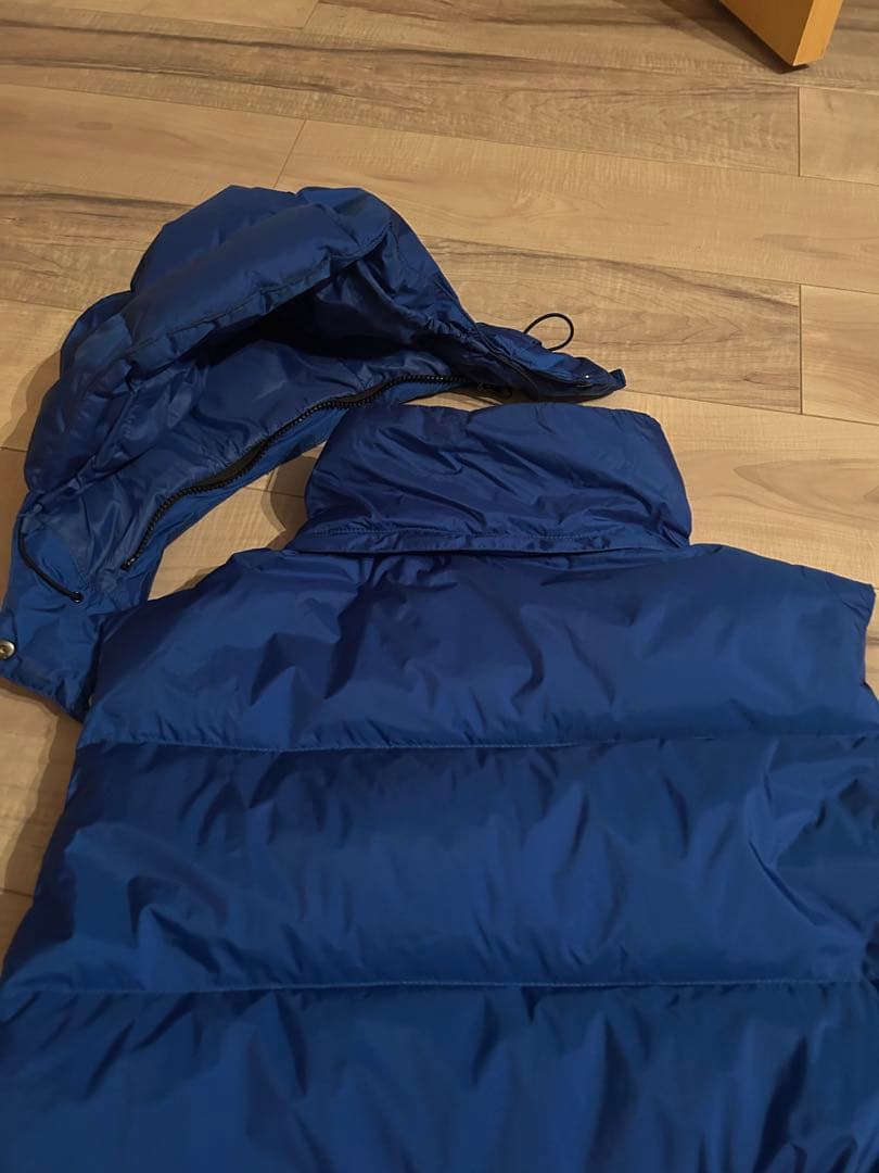 ポロラルフローレン ダウンベスト ビッグポニー フード USA ブルー S