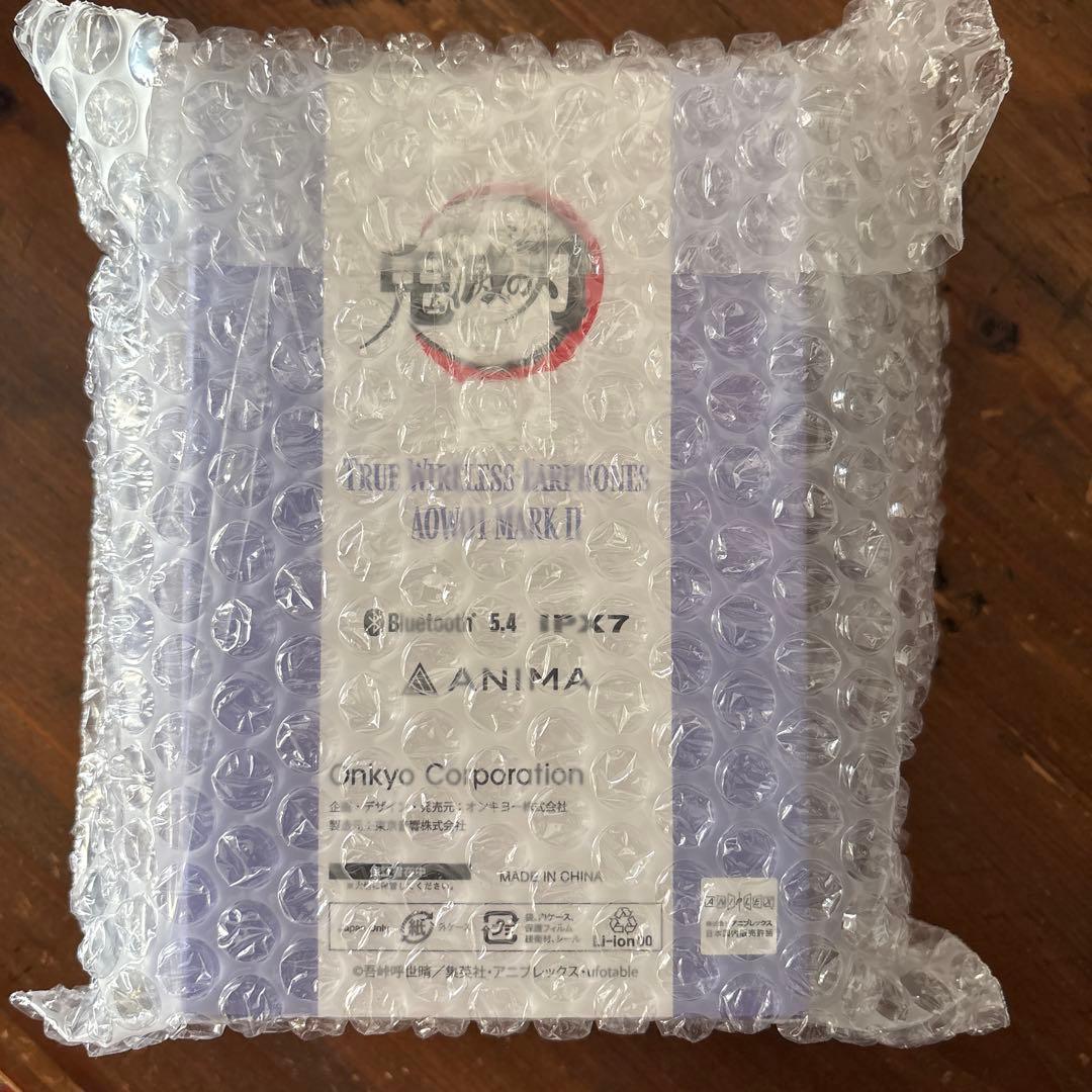 【新品】ワイヤレスイヤホン AOW01 MARKⅡ「鬼滅の刃 」コラボ伊黒小芭内