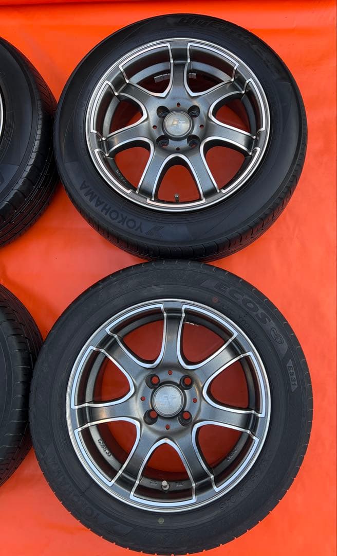 PIAAユーロテック 15インチ 6.5J+38 PCD100-4H 4穴4本