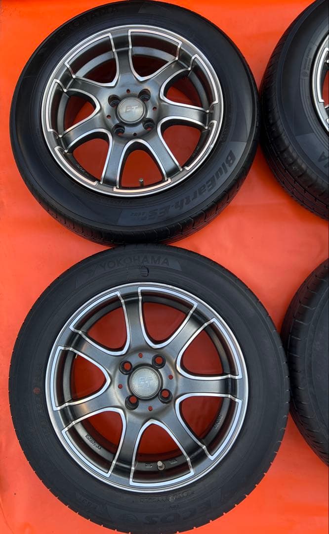 PIAAユーロテック 15インチ 6.5J+38 PCD100-4H 4穴4本