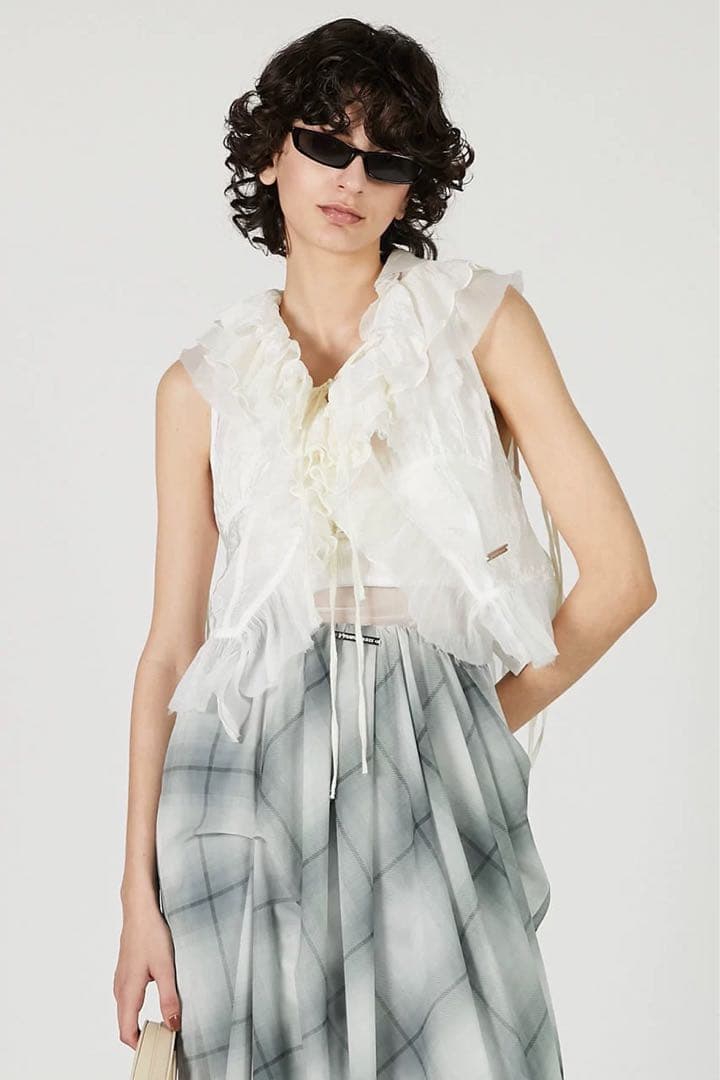 【prank project】Ruffle Frill Blouse