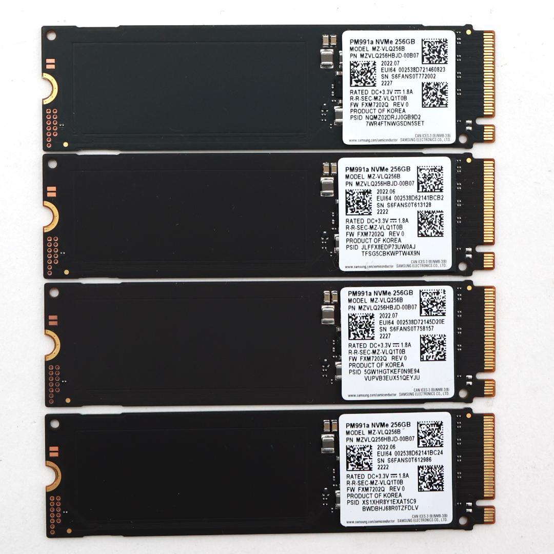 PM991a NVMe 256GB M.2 SSD 4枚セット【②0121】