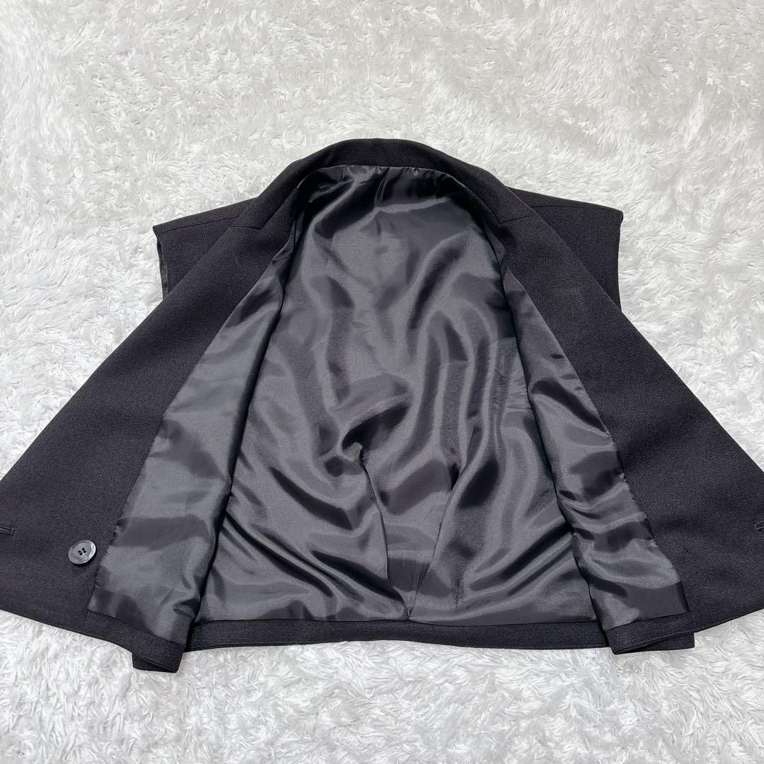 【cygne】 シーニュ　パワショル　ショート丈ジレ ベスト ブラック