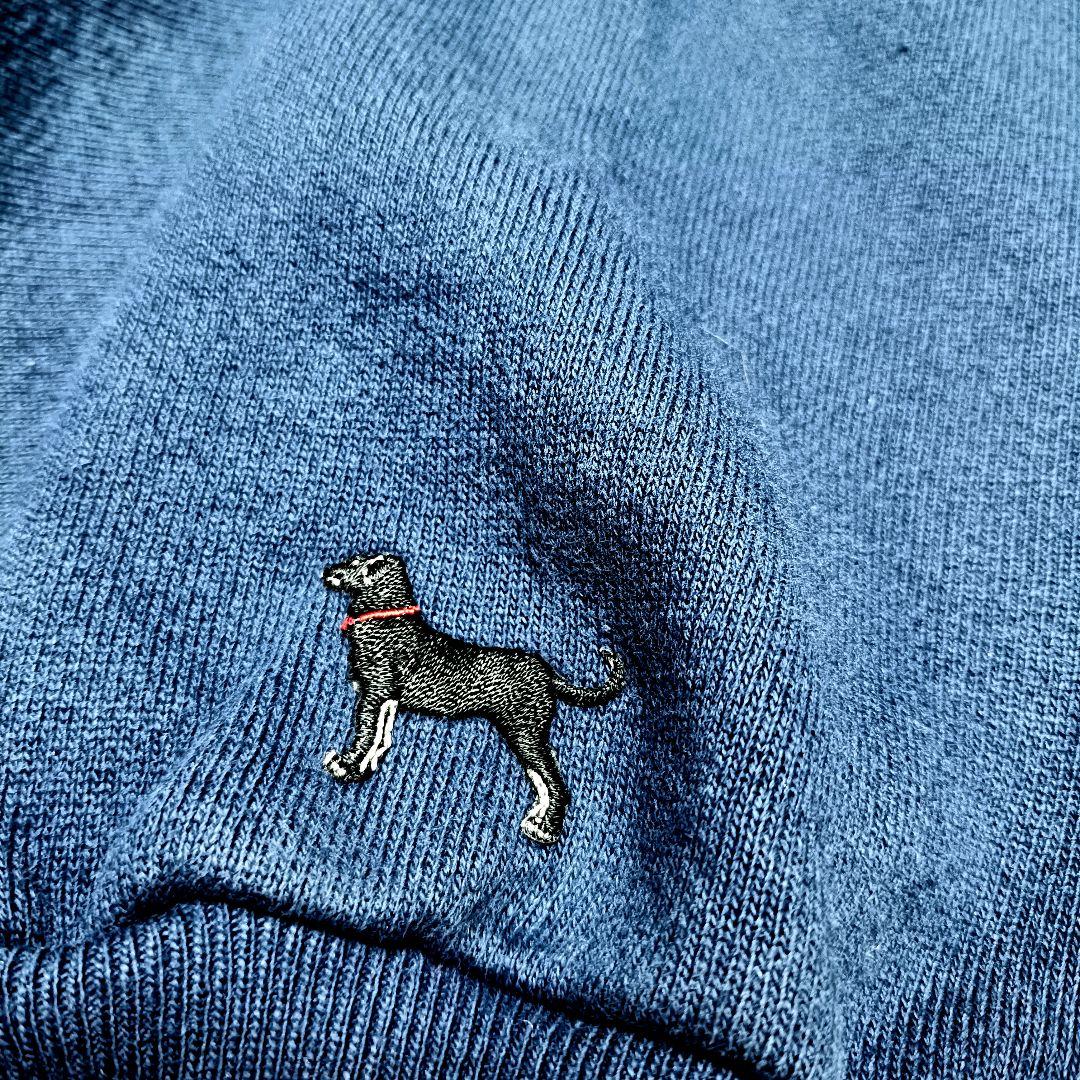 90s USA製 The black dog ネイビー スウェットアニマル XL