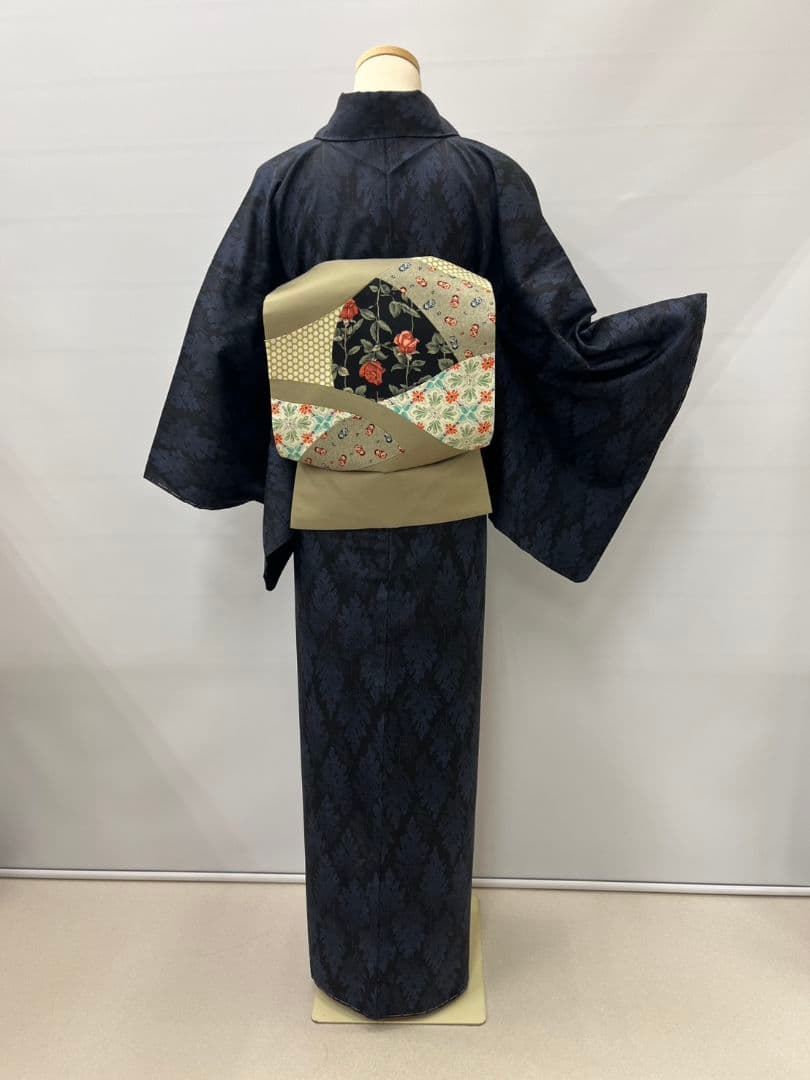 ❪8075❫ ❦ 結城紬 ❦ しつけ付き