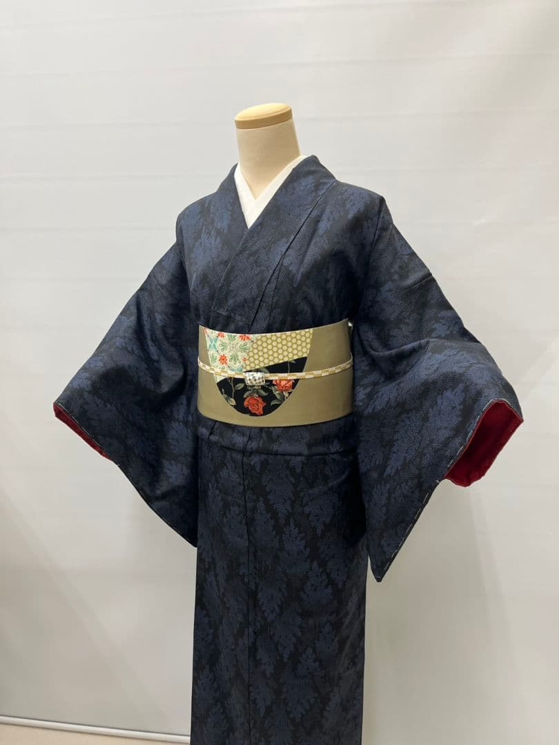 ❪8075❫ ❦ 結城紬 ❦ しつけ付き