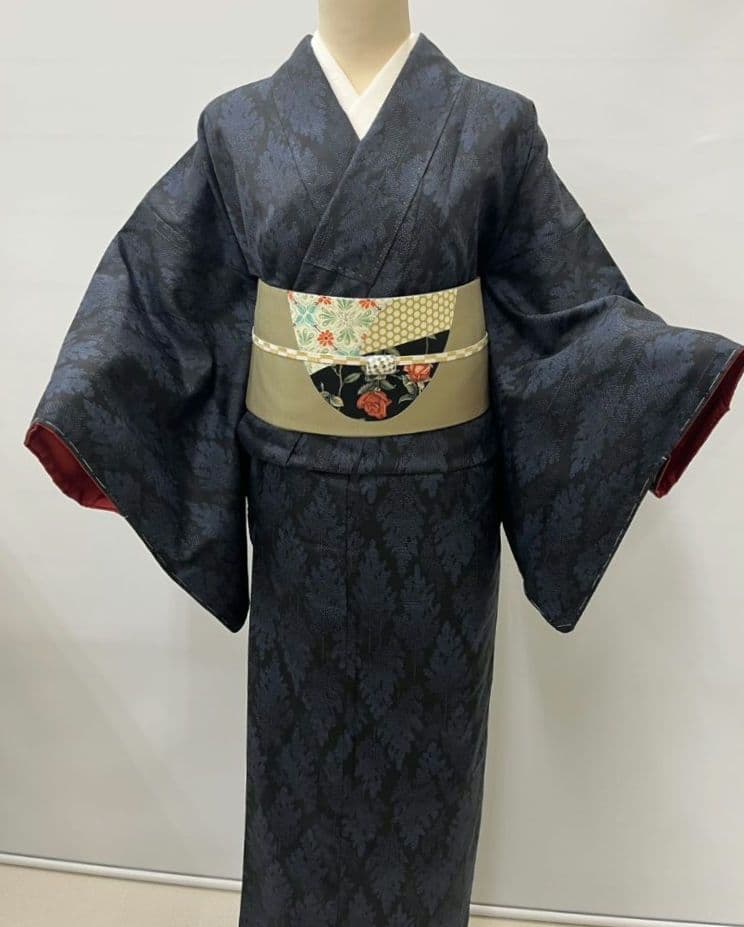 ❪8075❫ ❦ 結城紬 ❦ しつけ付き